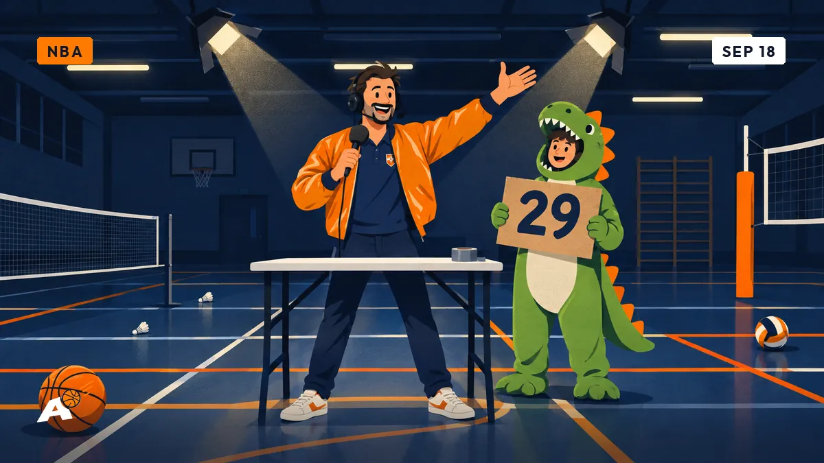 Sixers announcer signs on for a 29th season, Dimitri redoes the intro