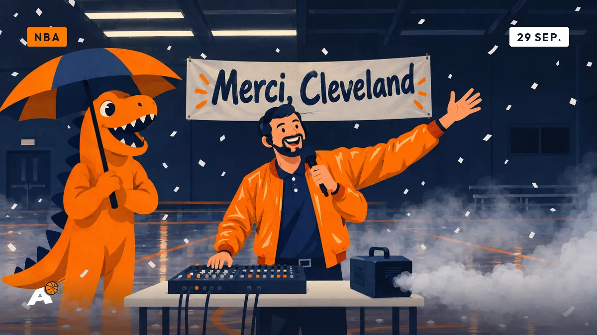 Hezonja zegt „bedankt, Cleveland” tegen de sneeuw, Dimitri had de muziek al klaar