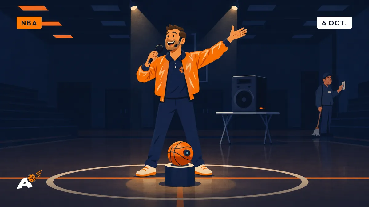 La NBA teste son ballon connecté en présaison : Dimitri voulait le présenter